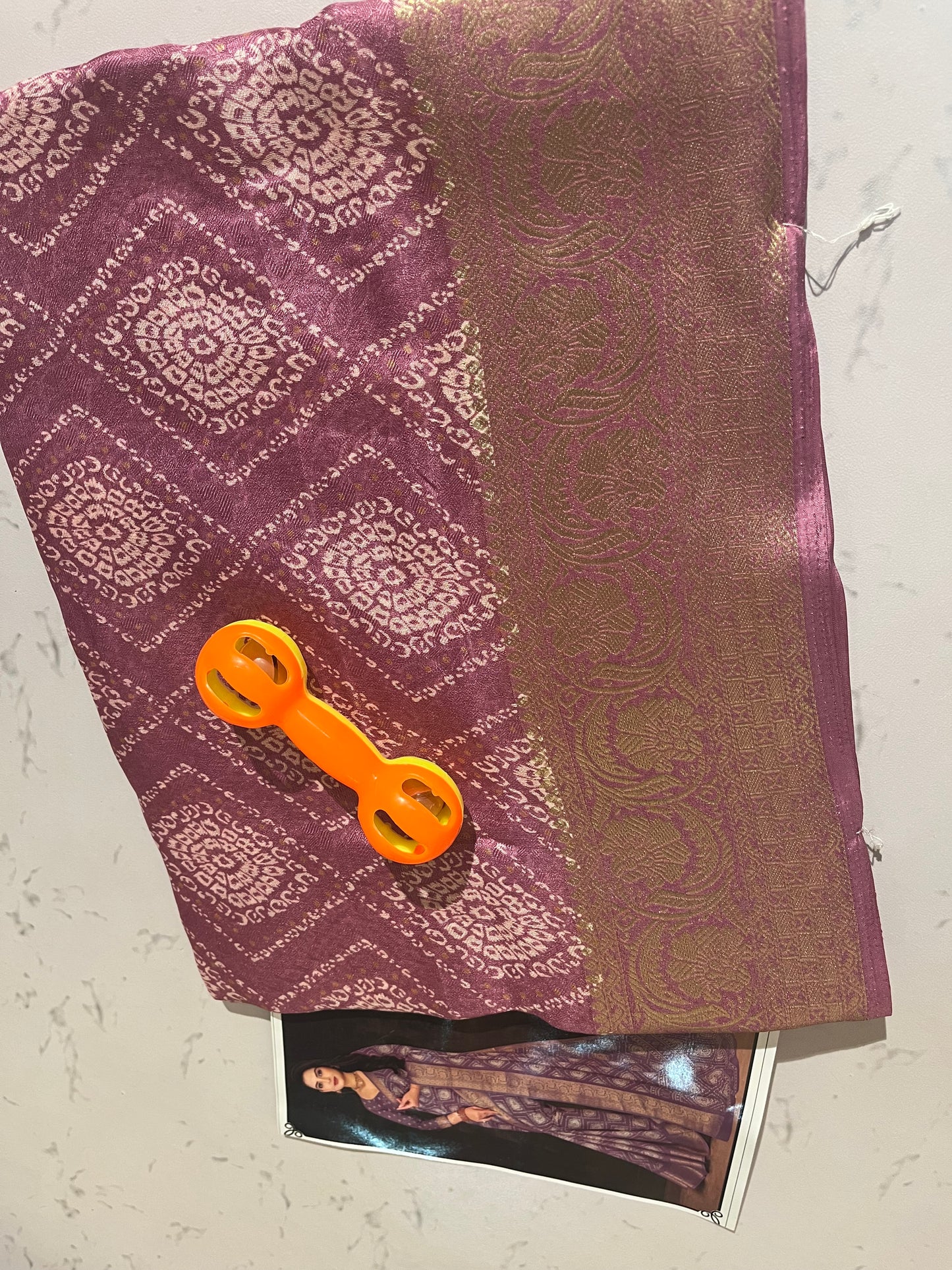 “Elegant Red Banarasi Silk Saree with Golden Zari Weaving and Traditional Motifs”
